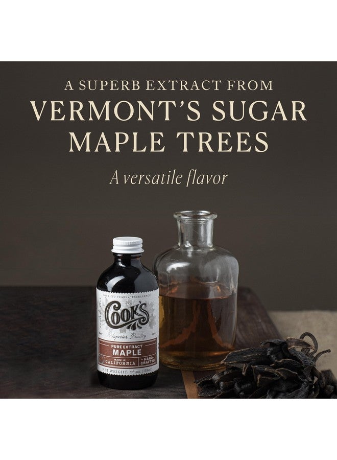 Cook's, Pure Maple Extract, All Natural Premium Maple Sap from Vermont's Finest Maple Trees, 4 oz - Image 2