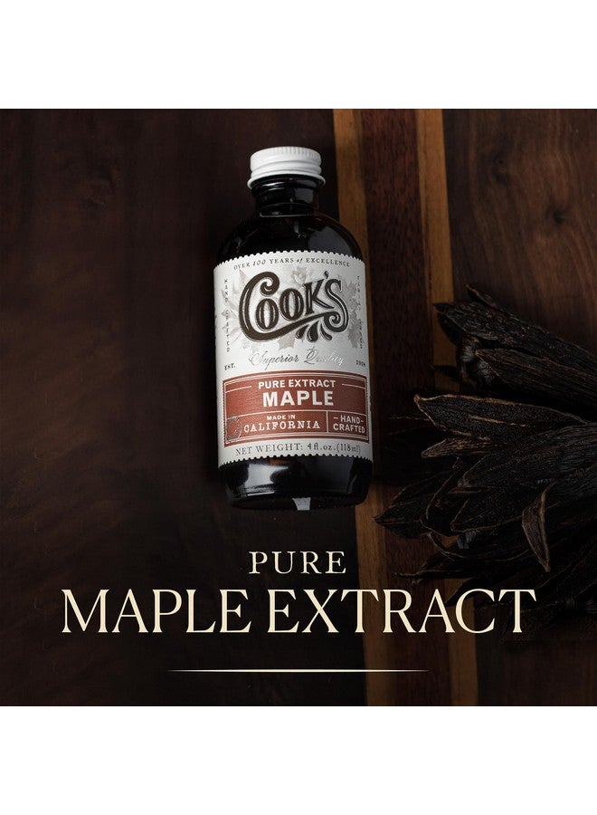 Cook's, Pure Maple Extract, All Natural Premium Maple Sap from Vermont's Finest Maple Trees, 4 oz - Image 1
