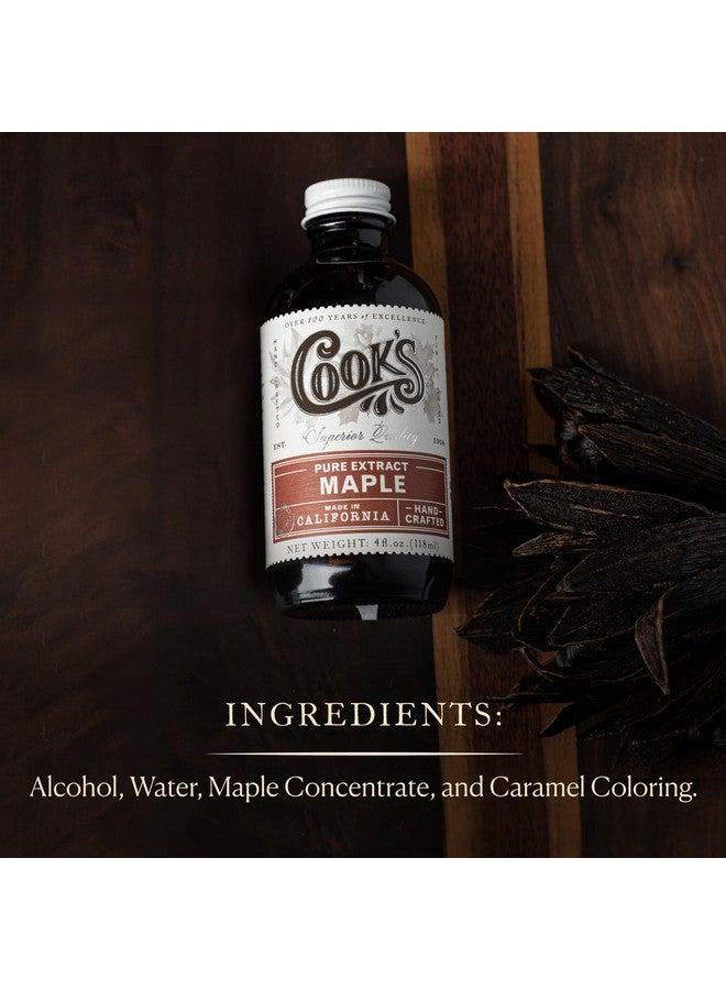 Cook's, Pure Maple Extract, All Natural Premium Maple Sap from Vermont's Finest Maple Trees, 4 oz - Image 4