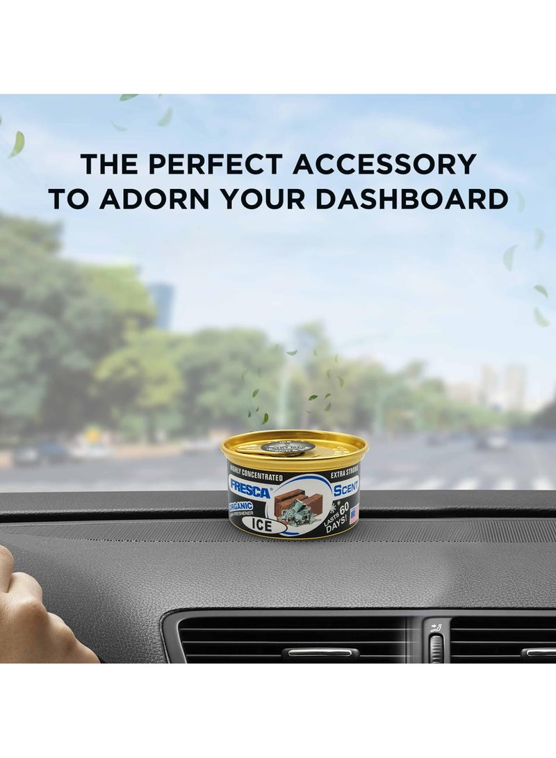 فريسكا معطر جو عضوي برائحة الثلج من فريسكا، عالي التركيز، قوي جدًا، خالٍ من الكحول، 42 غرام، AS-560-IB - Image 4