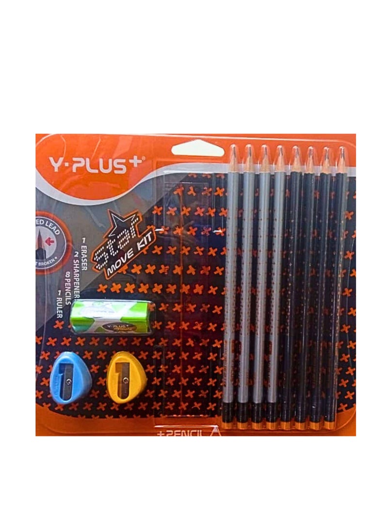 YPlus Star Pencil Move Kit (Pack OF 12 Pieces) - Image 1