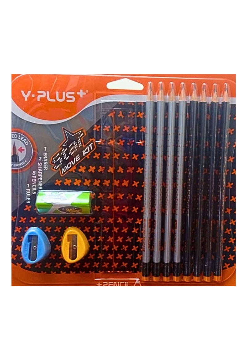 YPlus Star Pencil Move Kit (Pack OF 12 Pieces) - Image 2