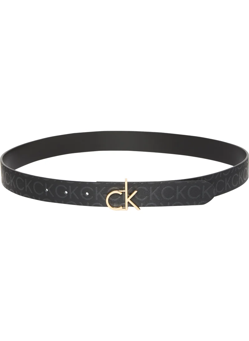 كالفن كلاين Logo buckle reversible allocated Hole belt