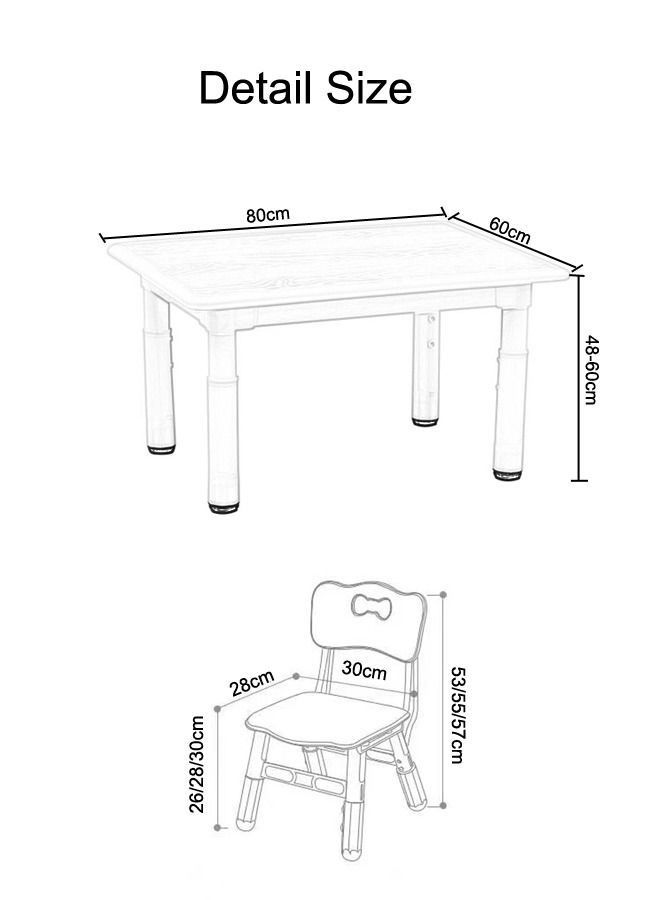 XIANGYU Children Activity Reading Study Desk Kids Play Dining Table And Chair  - Image 2