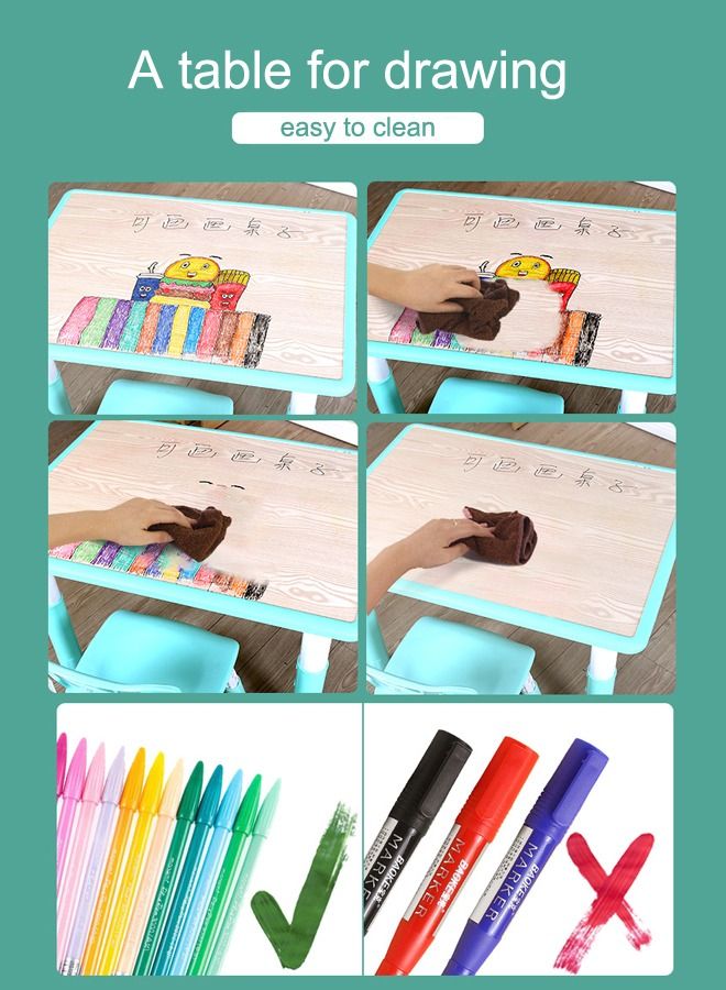 XIANGYU Children Activity Reading Study Desk Kids Play Dining Table And Chair  - Image 5