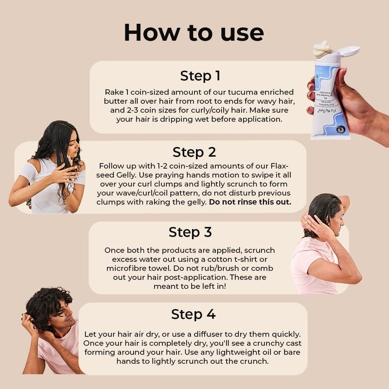 Fix My Curls مجموعة ترطيب وتصفيف الشعر المجعد Fix My Curls مع مُنشط تجعيد الشعر مع شيا وصبار خالية من السيليكون 100 جرام لكل منهما - Image 3