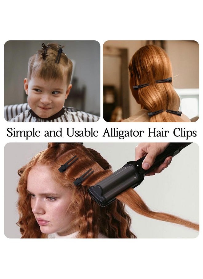 choicbaby 80pcs Double Prong Curl Clips, Wobe 1.8" Metal Alligator Hair Clips for Pin Curls, Styling, Hair Bows - Hairpins for Hair Salons and Barbers  - Image 4