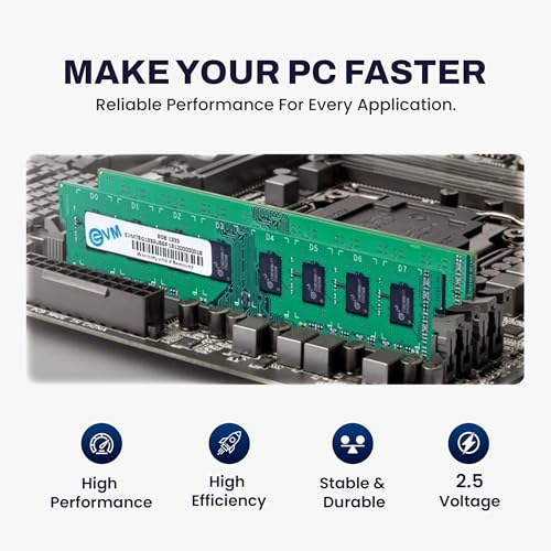 EVM 8GB DDR3 Desktop RAM 1333MHz | Long-DIMM – 1.5V Low Voltage| 240-PIN Pin, Intel & AMD Compatible | High-Speed PC Memory Upgrade | 10 Year Warranty (EVMT8G1333U86P) - Image 5