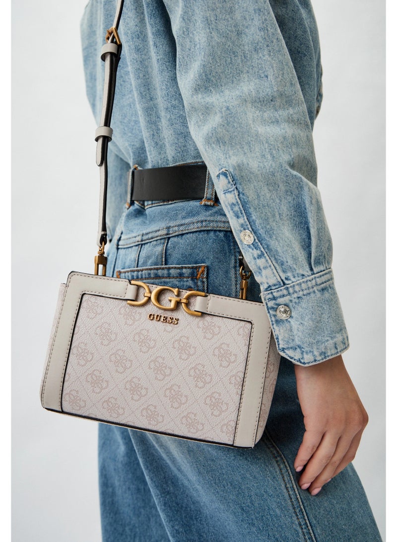 GUESS Dagan Mini Crossbody Top Zip, Dove Logo SB920272 - Image 5