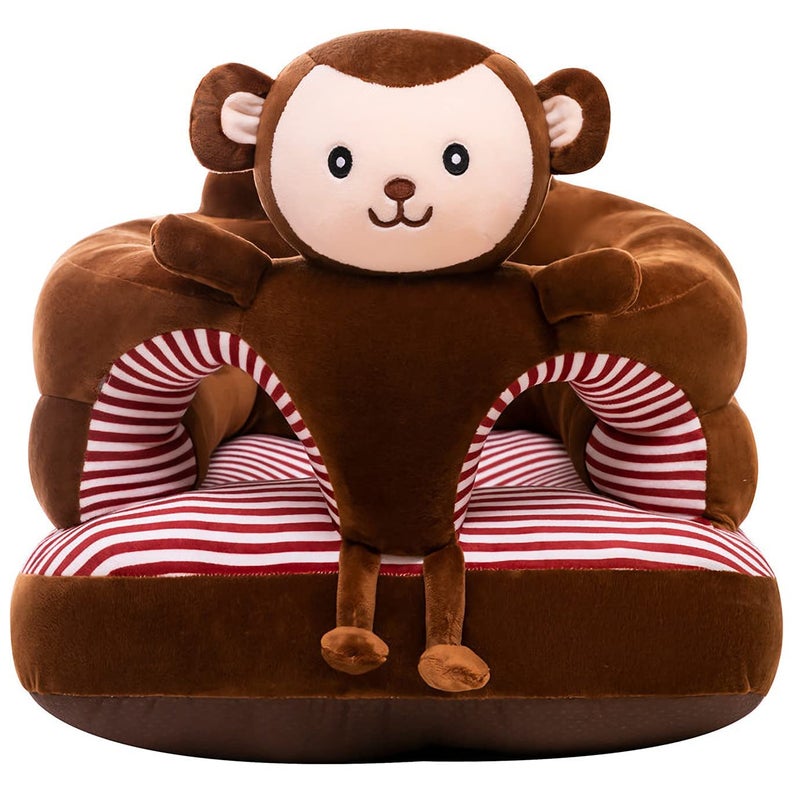 Baby Seat Sofa Comfort Support Sitting Chair with Anti-Slip Design, Soft Plush and PP Cotton Material, Portable and Machine Washable for Ages 5-18 Months - Image 2