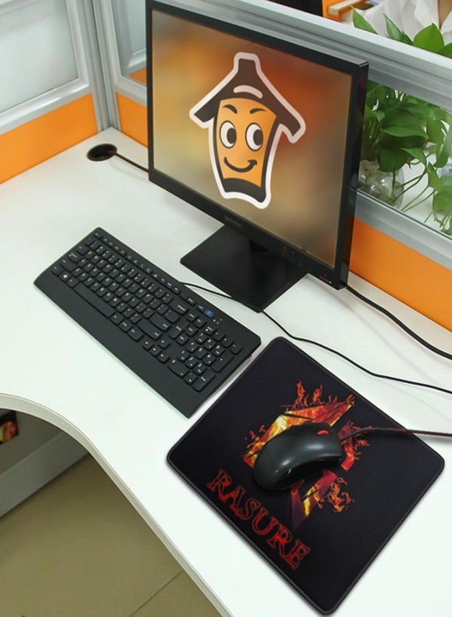 Gaming Mouse Pad with Stitched Edge, Comfortable Mouse Pads with Non-Slip Rubber Base, Washable Mousepads Bulk with Lycra Cloth, Mouse Pads for Computers, Laptop, Mouse  - Image 2