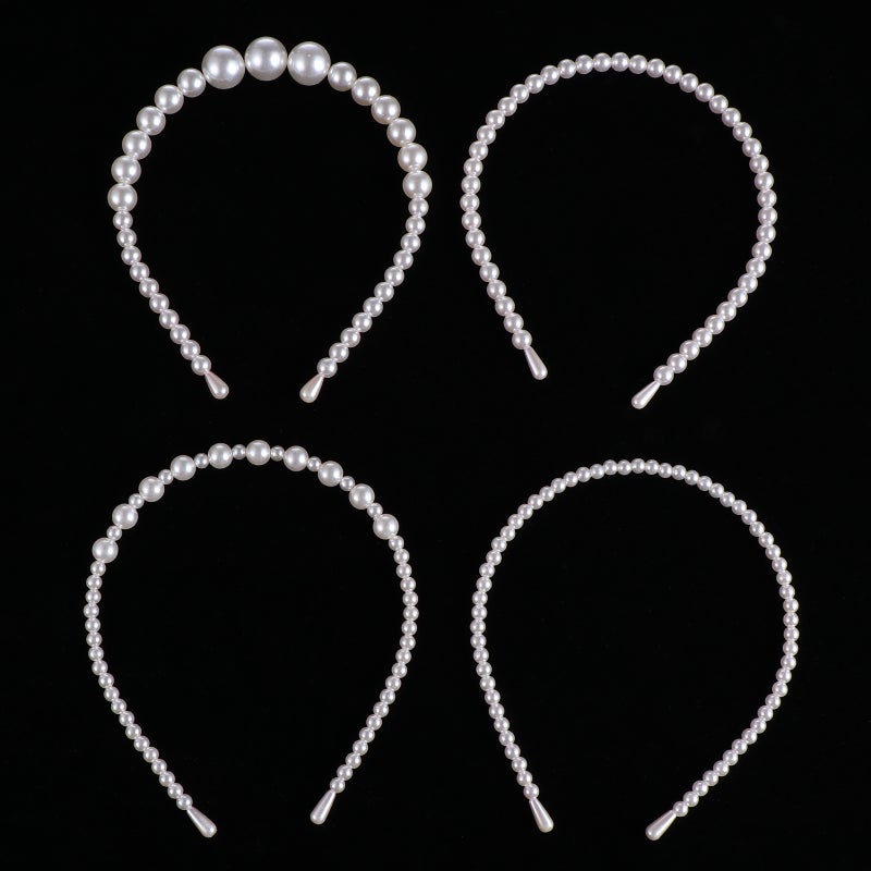 4pcs Elegant Faux Headband Hair Girls Hairband Headdress Headwear - Image 2