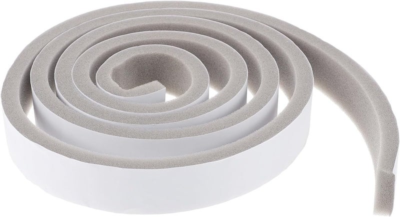 Garneck Self-Adhesive Door Sealing Sponge Strip, Soundproof Sealing Tape for Door Frame, Windproof Dustproof Insulation Weather Stripping Tape 200x3x1cm Roll for Home Use - Image 1