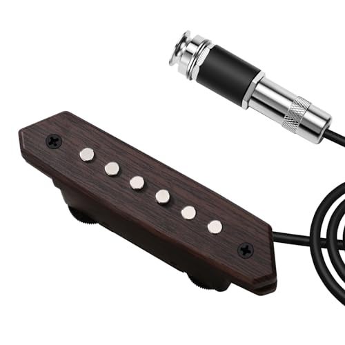 SUNYIN Acoustic Guitar Pickup Passive Megnetic Soundhole Pickup with Humbucker Volume Timbre Control - Image 1