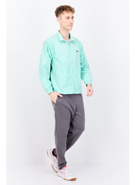 adidas Originals Men Sportswear Fit Long Sleeve Outdoor Jacket, Mint Green  - Image 4