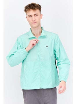 adidas Originals Men Sportswear Fit Long Sleeve Outdoor Jacket, Mint Green  - Image 1