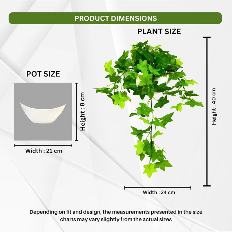 fancymart Elegant Artificial Plant Falling Leaves with Pot for Home & Office Decor – Versatile Potted Plant for Tabletop, Shelves, or Hanging Display - Image 3