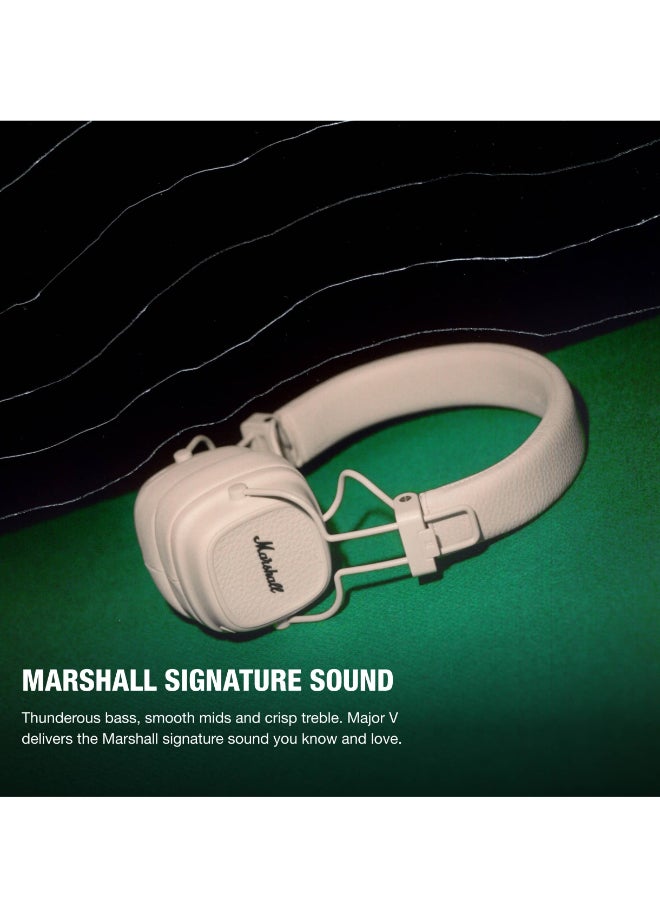 Marshall Renewed - Major V On-Ear Bluetooth Wireless Headphone with 100+ Hours Playtime - Image 2
