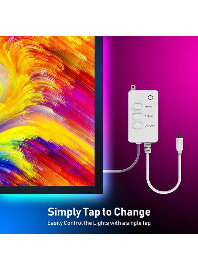 إسكدنيا شريط إضاءة LED بسلك نحاسي ومنفذ USB ذكي مع ملحقات متعدد الألوان 5متر - Image 2