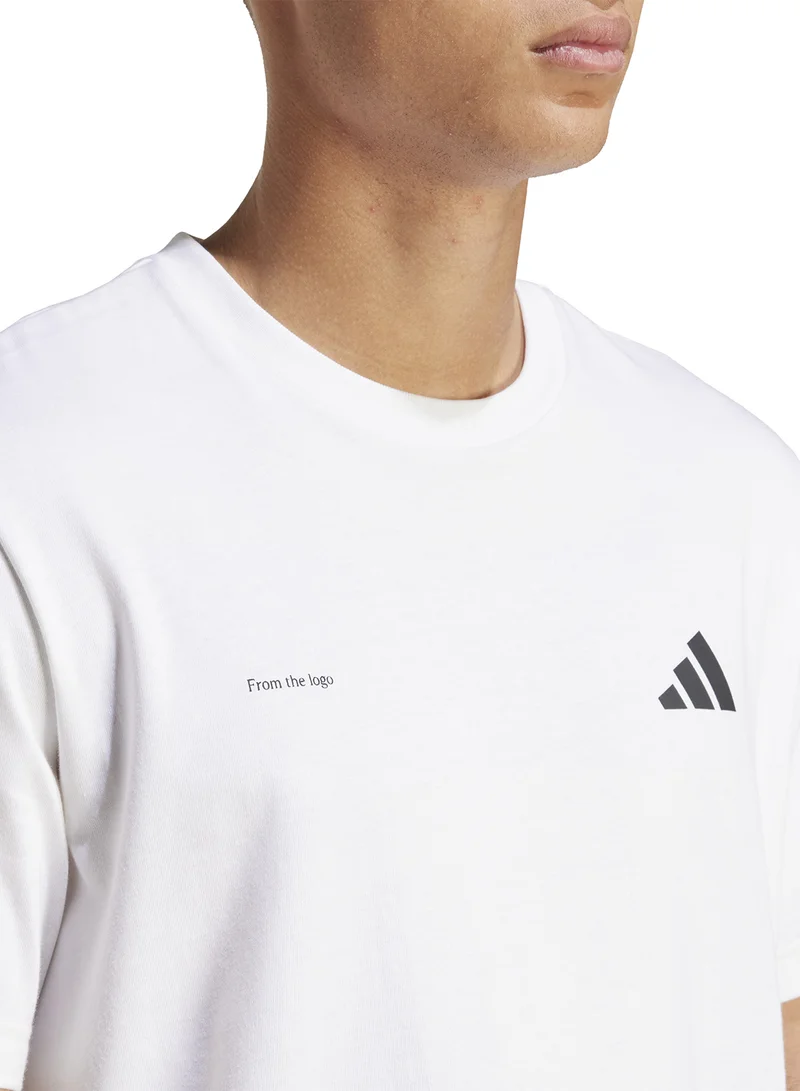 Adidas Lens Power Of Three Hoop Graphic T-Shirt