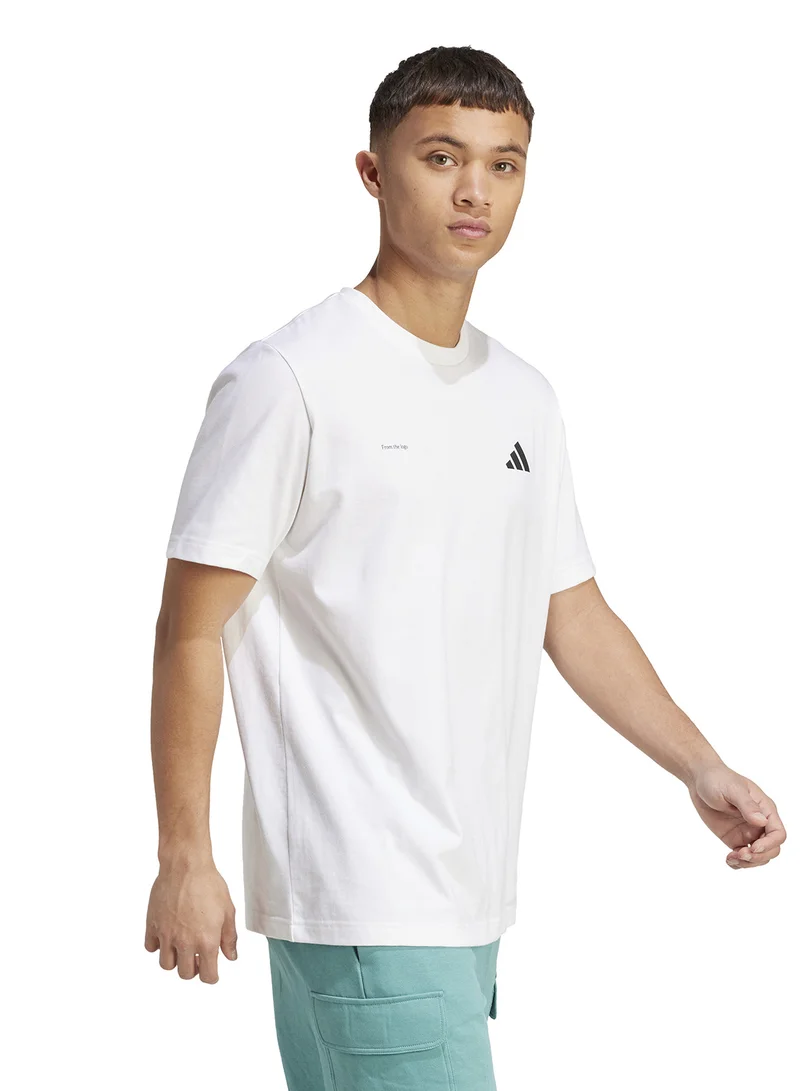 Adidas Lens Power Of Three Hoop Graphic T-Shirt