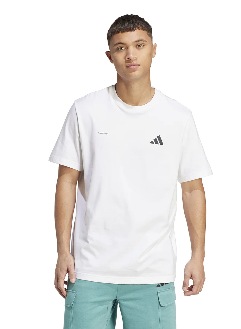 Adidas Lens Power Of Three Hoop Graphic T-Shirt