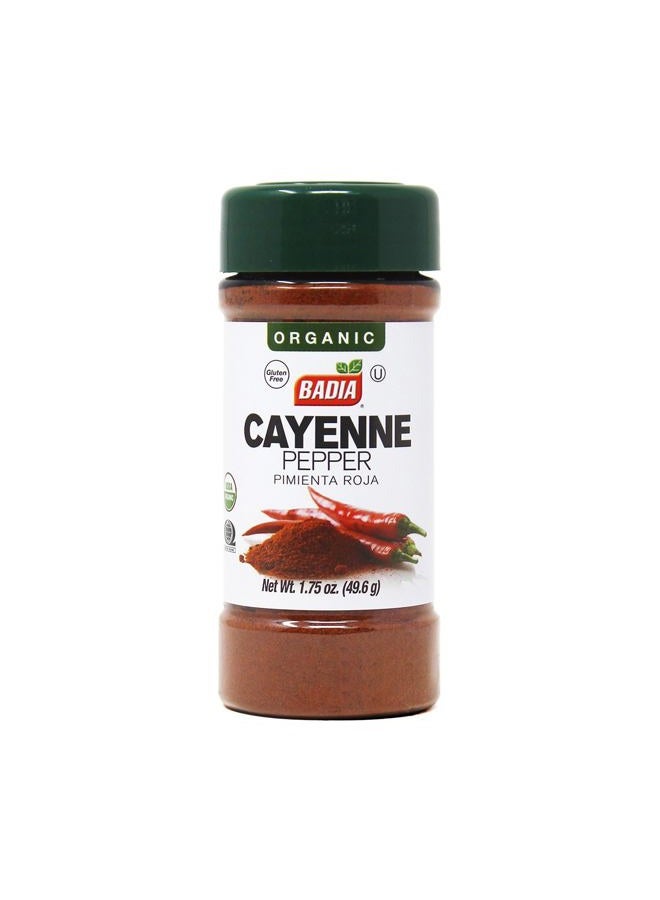 Organic Cayenne Pepper, 1.75 oz – Ground Red Pepper Spice for Cooking, Seasoning & Heat – Fresh & Bold Flavor