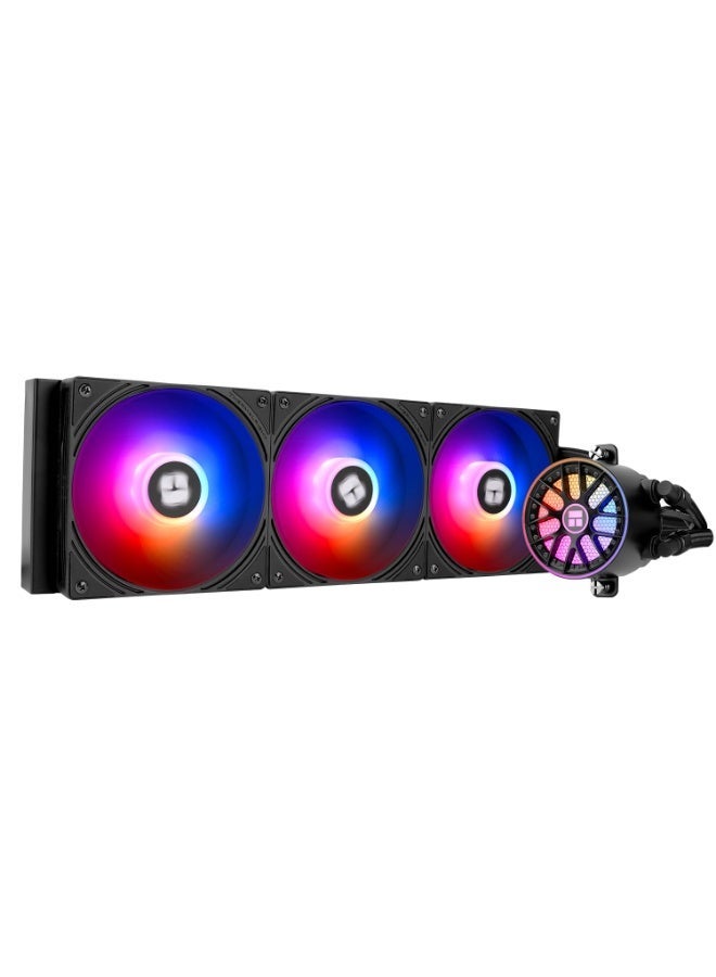 Thermalright Aqua Elite 360 V6 ARGB Black AIO CPU Liquid Cooler, 360mm Radiator, PWM ARGB Fans 2000RPM, Intel LGA1700/1851/1200/115x & AMD AM4/AM5 Compatible - Image 2