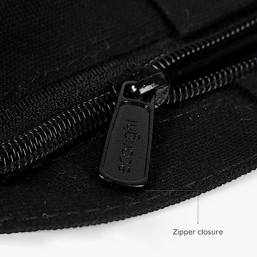 EcoRight Eco Right Canvas Tote Bags for Women with Zip, College Bag for Girls, 100% Organic Cotton Tote Bag for Shopping, Travel & beach bags for women (Houston-Black-N) - Image 4