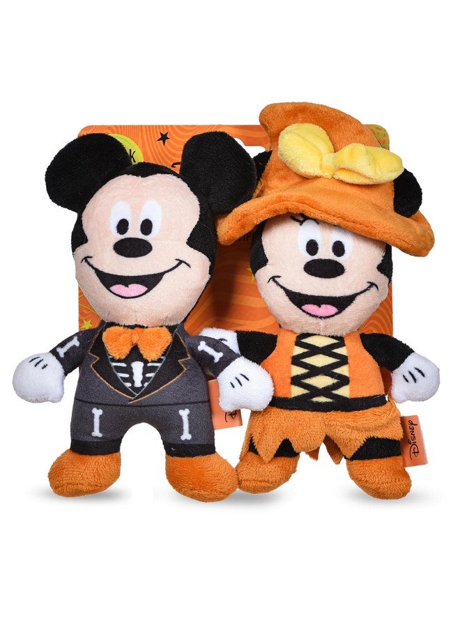 Disney for Pets 2Pc 6/'' Halloween Plush Mickey & Minnie Mouse Toys for Dogs | Mickey & Friends Plush Dog Toy | Halloween Toys for Dogs, Official Dog Toy Product of Disney for Pets (FF27385) - Image 1