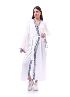 Andora Long Sleeves Koftan With Side Pocket _ White  - Image 2