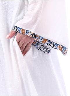 Andora Long Sleeves Koftan With Side Pocket _ White  - Image 4