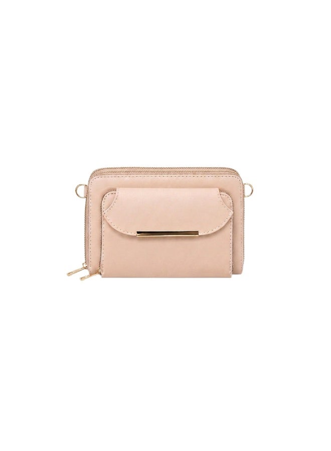 Kanaz Cross Book2 Women’s Crossbody Bag – Stylish Leather Shoulder Bag with Multiple Zippers for Daily Use - Image 3