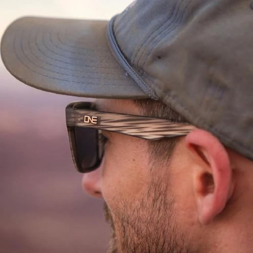 Optic Nerve - Premium & Affordable Polarized Wayfarer Sunglasses for Men/Women, Mashup Edition with Matte Driftwood Grey Frame/Smoke/Silver Flash Lens - Image 3