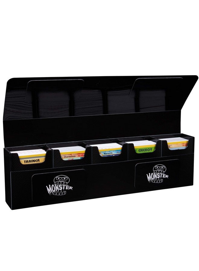 Monster Protectors Monster Magnetic Hydra Five Deck Mega Storage Box(Black) - with 5 Removable Deck Trays for Gaming TCGs-Compatible with Yugioh, MTG, Magic The Gathering, Pokémon - Long Lasting, Durable Construction  - Image 4