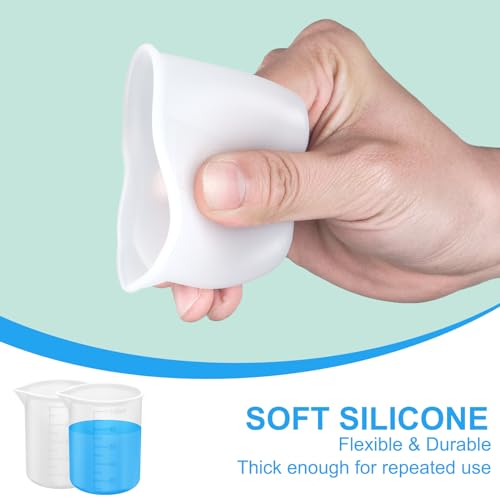 Enlisiwte 4pcs Laundry Detergent Cup,Laundry Detergent Measuring Cup,Laundry Measuring Cup,Washable Detergent Cup for Liquid Detergent,Silicone Laundry Measuring Cup,No More Mess or Leaks,for Laundry Room - Image 4