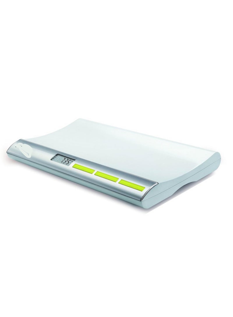 ماركة غير محددة ميزان رقمي لوزن الأطفال PS3001 حتى 20 كجم، فضي/أبيض، مع وظيفة القفل والميزان الصفر  - Image 1