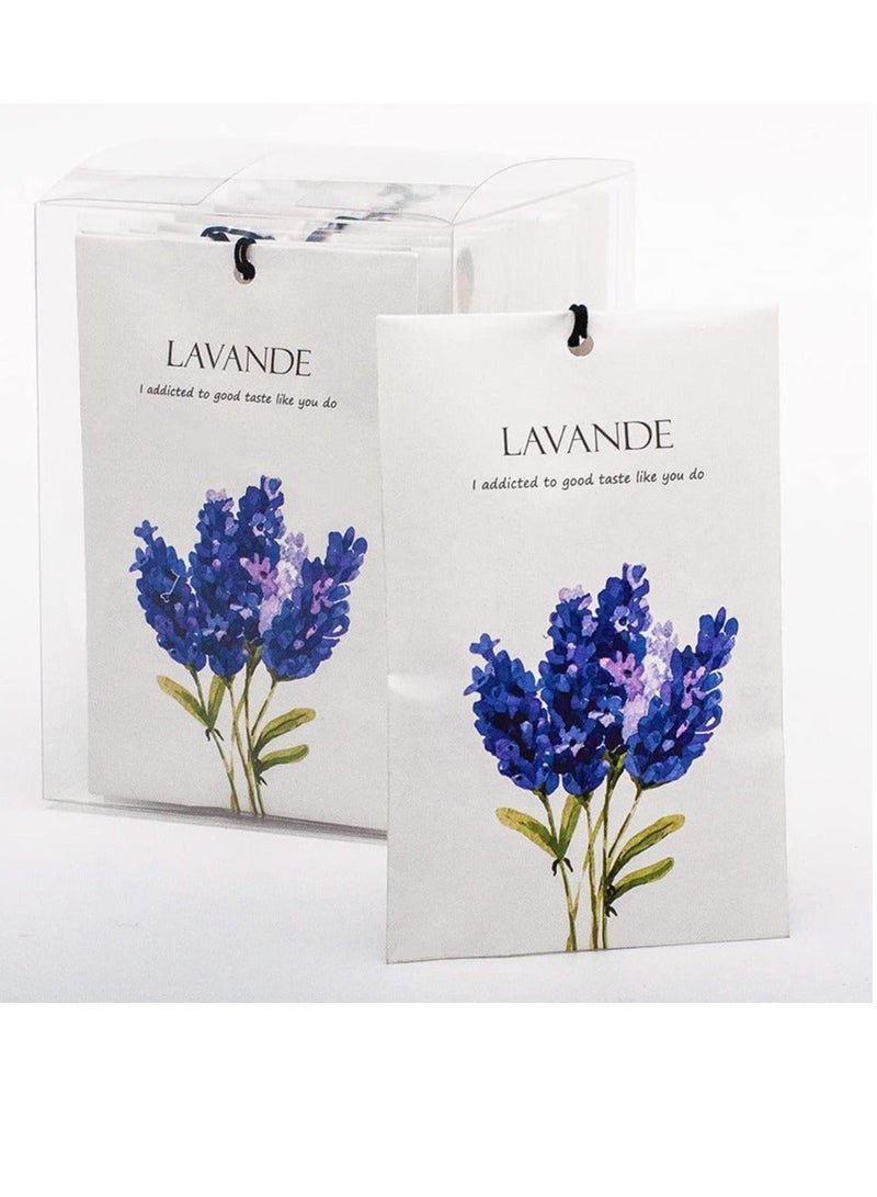Lavender Sachet 1Box 12Pcs Lavender Dried Flower Bag Scent Sachet Drawer Freshener Lavender Closet Air Freshener Scented Drawer Deodorizer Freshener for Drawers Closet Home Car Fragrance Product - Image 1