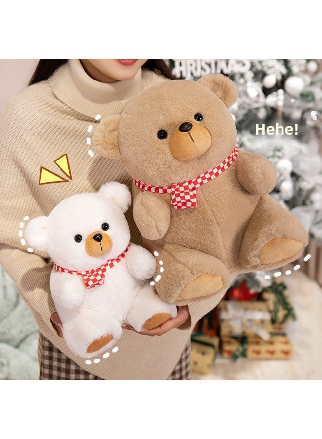 Cute Scarf Bear Doll Plush Toy Girl Birthday Gift Holding Sleeping Big Small Size Doll-Specification:35cm-Colour:Scarf Bear-brown Bear - Image 3