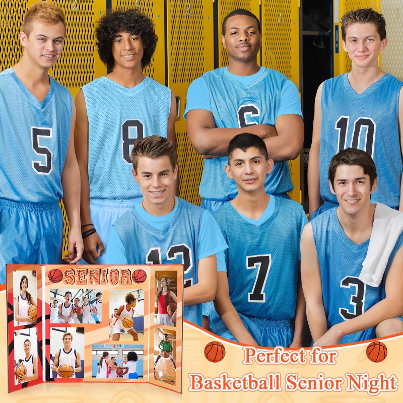 Dunzoom Basketball Senior Night Gifts Basketball Picture Frame for 4x6 Photographs 8 Photo 2026 Senior Night Picture Frame Graduation Gifts for Sport Theme Party Favors Supplies - Image 4