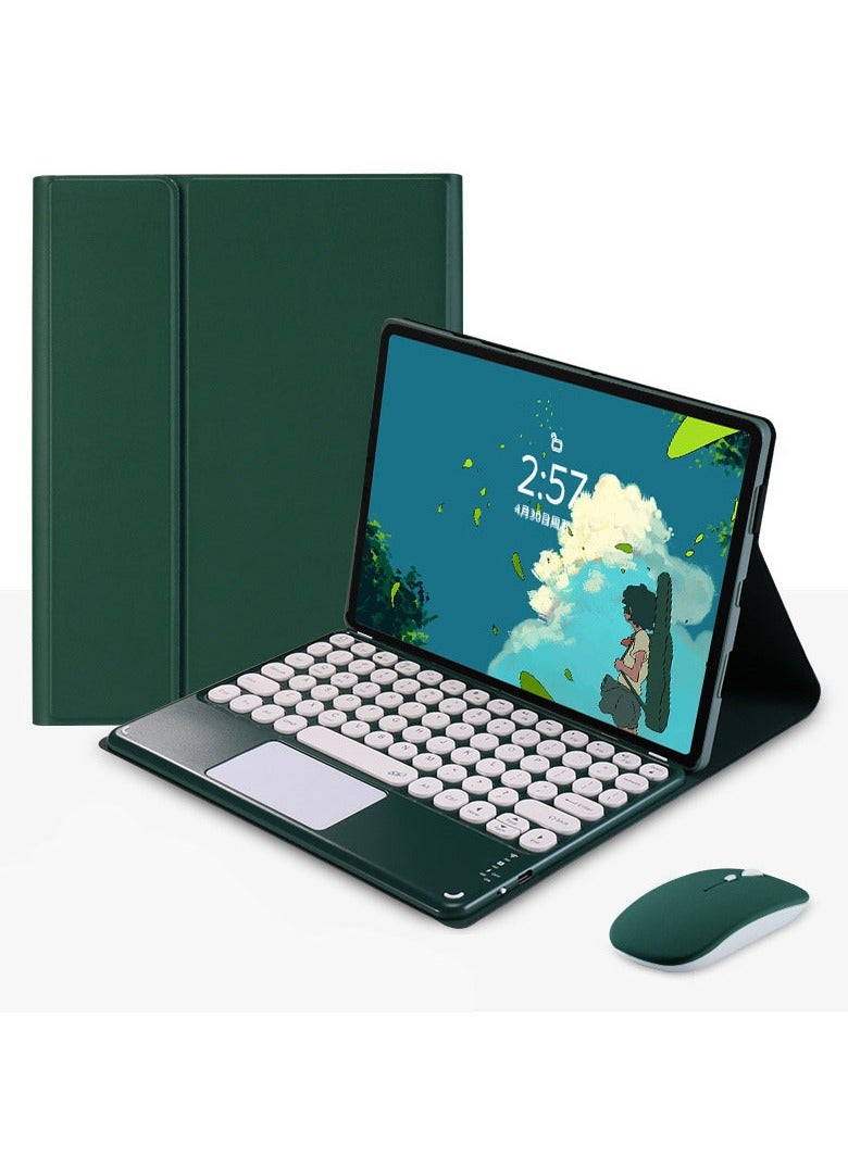 general Touchpad Keyboard Case for Xiaomi Pad 6/6 Pro 11.0 inch Tablet, Folio Keyboard Case Cover with Cute Round Key Wireless Detachable TouchPad Keyboard & Mouse 