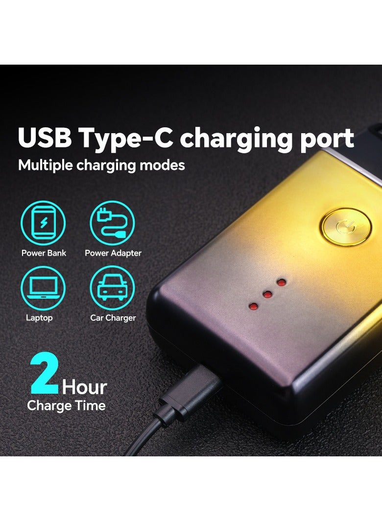 general Portable Reciprocating Beard Razor Electric Shaver USB Charging Men's Shaving Razor - Image 3