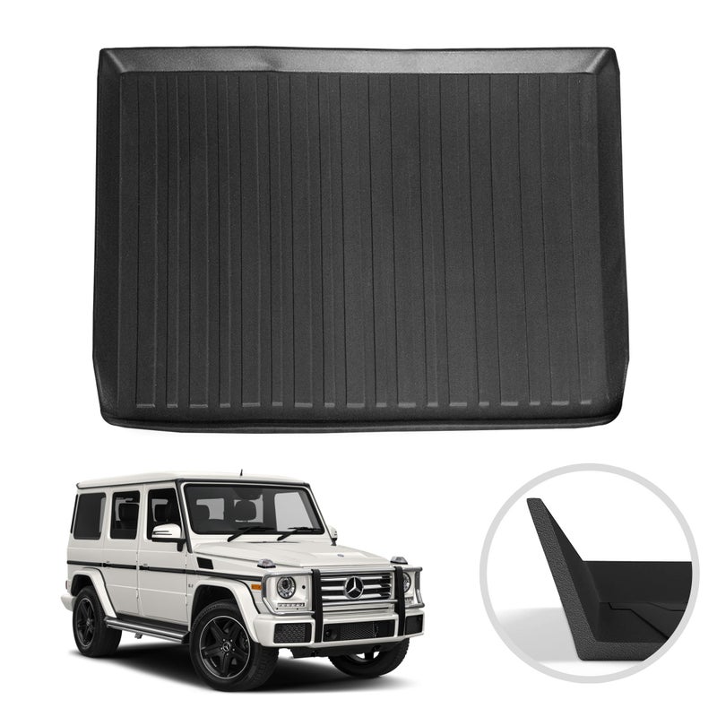EcoLiner USA Premium Cargo Liner for Mercedes Benz G 500 G 550 G63 2019-2024 - Custom Fit Car Trunk Mat -All-Season Black Cargo Mat - 3D Shaped Laser Measured Trunk Liners for Mercedes Benz G 63 AMG W463 - Image 2