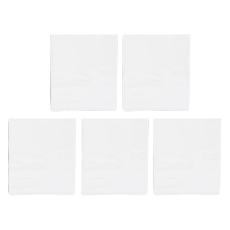 White Magnetic Photo Frames 5pcs Reusable Picture Pockets With Clear Protective Cover Flexible Magnetic Panel For Home And Office Display - Image 2