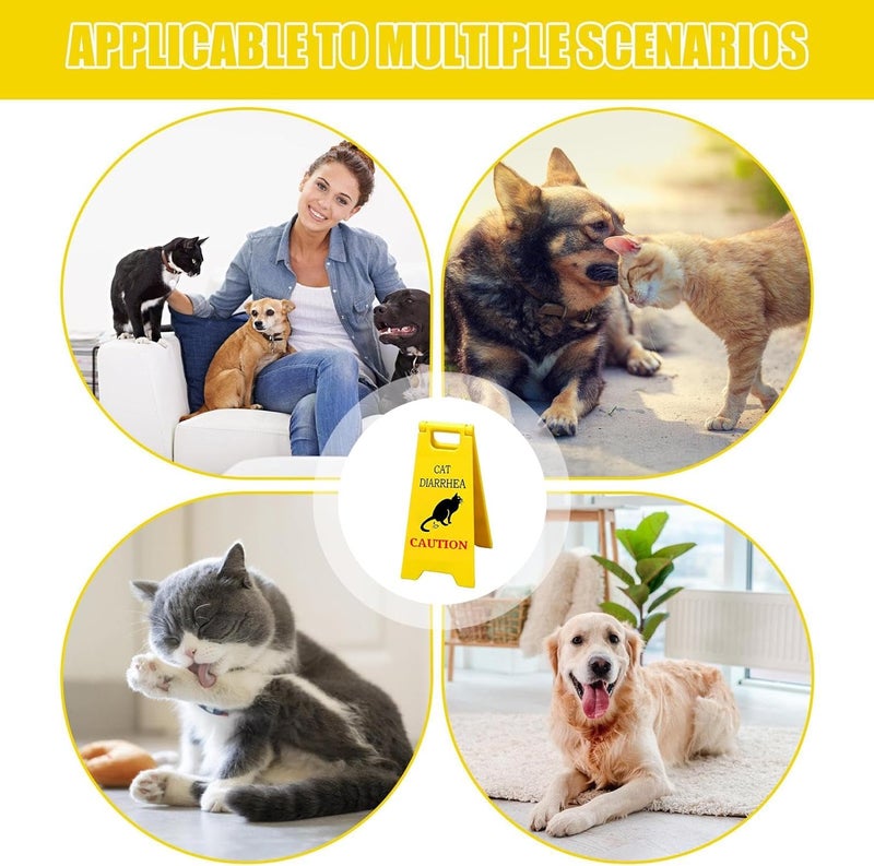Cat Vomit Sign, 3d Printed Funny Caution Sign, Novelty Black Cat Humor Desk Decoration, 4.72x2.36x4.72 Inches, Cute Gag Gift Classroom, Bathroom Decor, Perfect for Cat Lovers and Animal Enthusiasts - Image 3