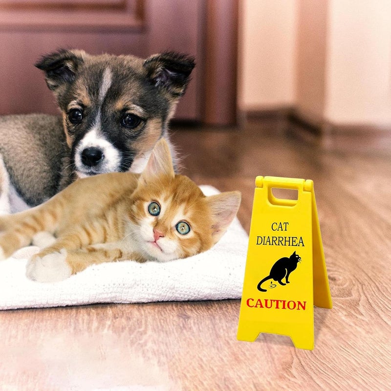 Cat Vomit Sign, 3d Printed Funny Caution Sign, Novelty Black Cat Humor Desk Decoration, 4.72x2.36x4.72 Inches, Cute Gag Gift Classroom, Bathroom Decor, Perfect for Cat Lovers and Animal Enthusiasts - Image 5