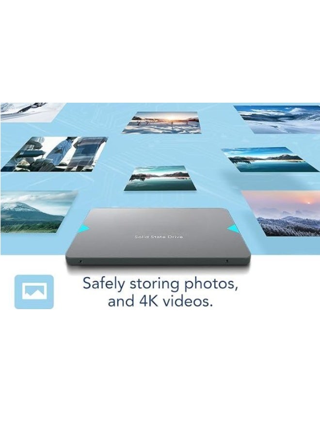 Internal SSD 240GB 2.5 Inch SATA III High Speed Solid State Drive for Laptop and Desktop Fast Boot and Reliable Storage Upgrade - Image 3