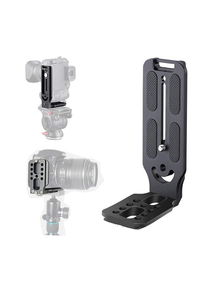 General - Camera L Bracket Vertical Horizontal Switching Tripod Quick Release Plate Compatible with Osmo Stabilizer Tripod Monopod - Image 1