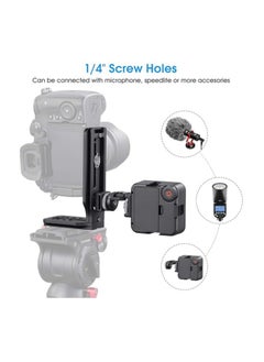 General Camera L Bracket Vertical Horizontal Switching Tripod Quick Release Plate Compatible with Osmo Stabilizer Tripod Monopod  - Image 4