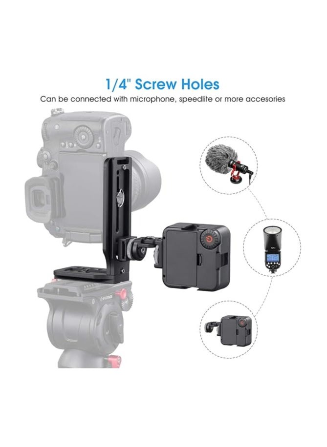 General - Camera L Bracket Vertical Horizontal Switching Tripod Quick Release Plate Compatible with Osmo Stabilizer Tripod Monopod - Image 1
